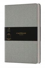 Carnet Harris grand format uni gris