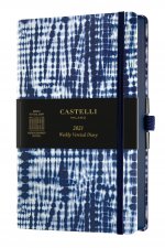 Agenda 2021 semainier vertical grand format Shibori jute
