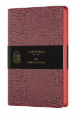 Agenda 2021 semainier vertical grand format Harris Red