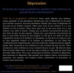 Programme Subliminal Audio - Dépression