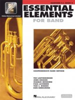 ESSENTIAL ELEMENTS FOR BAND - BOOK 2 WITH EEI  BARYTON CLE DE SOL +ENREGISTREMENTS ONLINE