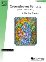GREENSLEEVES FANTASY (WHAT CHILD IS THIS) PIANO
