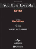 YOU MUST LOVE ME (FROM EVITA) PIANO