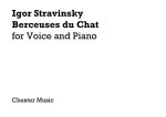IGOR STRAVINSKY: BERCEUES DU CHAT FOR VOICE AND PIANO