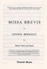 LENNOX BERKELEY: MISSA BREVIS OP.57 (ORIGINAL LATIN VERSION) CHANT