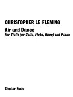 CHRISTOPHER LE FLEMING: AIR AND DANCE (TREBLE CLEF)