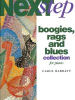 CAROL BARRATT: NEXT STEP BOOGIES, RAGS AND BLUES COLLECTION FOR PIANO PIANO