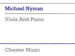 MICHAEL NYMAN: VIOLA AND PIANO