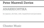 PETER MAXWELL DAVIES: ANAKREONTIKA (PERFORMING SCORE)