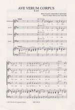 W.A. MOZART: AVE VERUM CORPUS (SATB) CHANT