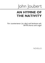 JOHN JOUBERT: AN HYMN OF THE NATIVITY (VOCAL SCORE) CHANT