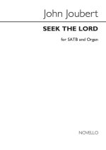 JOHN JOUBERT: SEEK THE LORD OP.148 CHANT