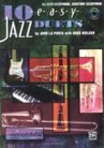 JOHN LA PORTA: 10 EASY JAZZ DUETS FOR ALTO OR BARITONE SAXOPHONE +CD