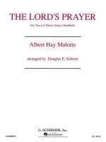 LORD'S PRAYER FOR TWO OR THREE OCTAVE HANDBELLS