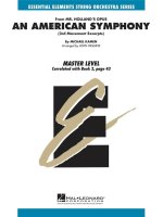 AN AMERICAN SYMPHONY 3RD MOVEMENT EXCERPTS ORCHESTRE -PARTITION+PARTIES SEPAREES