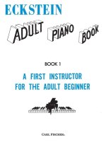 ADULT PIANO BOOK 1 PIANO