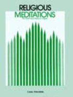 RELIGIOUS MEDITATIONS -LIVRE +PARTITION