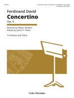 CONCERTINO TROMBONE-LIVRE +PARTITION
