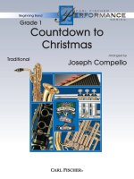 COUNTDOWN TO CHRISTMAS CONCERT BAND/HARMONIE/FANFARE-PARTITION+PARTIES SEPAREES