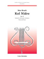 KOL NIDRE VIOLON-LIVRE +PARTITION