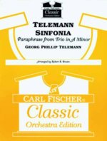 TELEMANN SINFONIA - PARAPHRASE FROM TRIO IN A MIN. ORCHESTRE-PARTITION+PARTIES SEPAREES