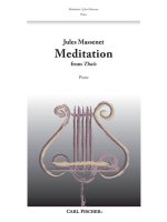 MEDITATION (THAIS) PIANO