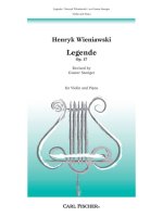 LEGENDE VIOLON-LIVRE +PARTITION