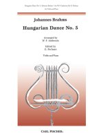 HUNGARIAN DANCE NO. 5 VIOLON-LIVRE +PARTITION