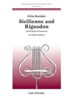 SICILIENNE AND RIGAUDON VIOLON-LIVRE +PARTITION
