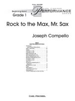 ROCK TO THE MAX, MR. SAX CONCERT BAND/HARMONIE/FANFARE
