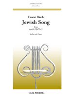 JEWISH SONG (JEWISH LIFE 3) VIOLONCELLE
