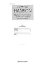 RHYTHMIC VARIATIONS ON TWO ANCIENT HYMNS ORCHESTRE