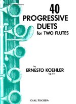 40 PROGRESSIVE DUETS FLUTE TRAVERSIERE