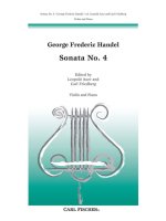 SONATA NO. 4 VIOLON-LIVRE +PARTITION