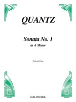 SONATA NO. 1 IN A MINOR FLUTE TRAVERSIERE-LIVRE +PARTITION