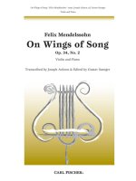 ON WINGS OF SONG VIOLON-PARTITION+PARTIES SEPAREES