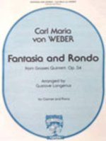 FANTASIA AND RONDO FROM GROSSES QUINTETT CLARINETTE-LIVRE +PARTITION