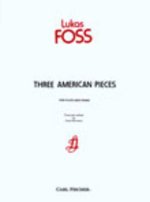 THREE AMERICAN PIECES FLUTE TRAVERSIERE-LIVRE +PARTITION