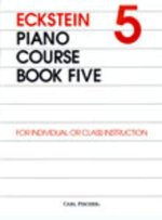 ECKSTEIN PIANO COURSE BOOK FIVE PIANO