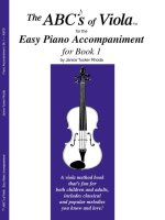 THE ABCS OF VIOLA EASY PIANO ACCOMPANIMENT ALTO