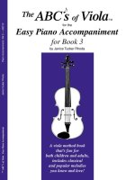 THE ABCS OF VIOLA EASY PIANO ACCOMPANIMENT ALTO-LIVRE +PARTITION