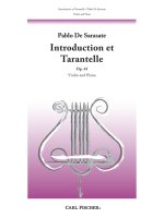 INTRODUCTION ET TARANTELLE VIOLON-LIVRE +PARTITION