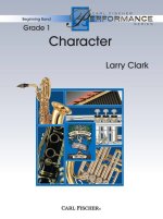 CHARACTERS CONCERT BAND/HARMONIE/FANFARE-PARTITION+PARTIES SEPAREES