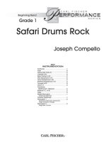 SAFARI DRUMS ROCK CONCERT BAND/HARMONIE/FANFARE