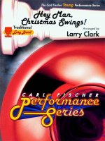 HEY MAN CHRISTMAS SWINGS CONCERT BAND/HARMONIE/FANFARE-PARTITION+PARTIES SEPAREES