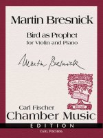 BIRD AS PROPHET VIOLON-LIVRE +PARTITION