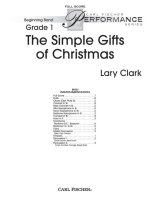 THE SIMPLE GIFTS OF CHRISTMAS CONCERT BAND/HARMONIE/FANFARE