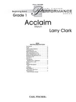 ACCLAIM CONCERT BAND/HARMONIE/FANFARE