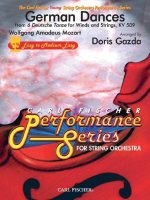 GERMAN DANCES ORCHESTRE-PARTITION+PARTIES SEPAREES