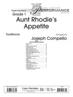 AUNT RHODIE'S APPETITE CONCERT BAND/HARMONIE/FANFARE